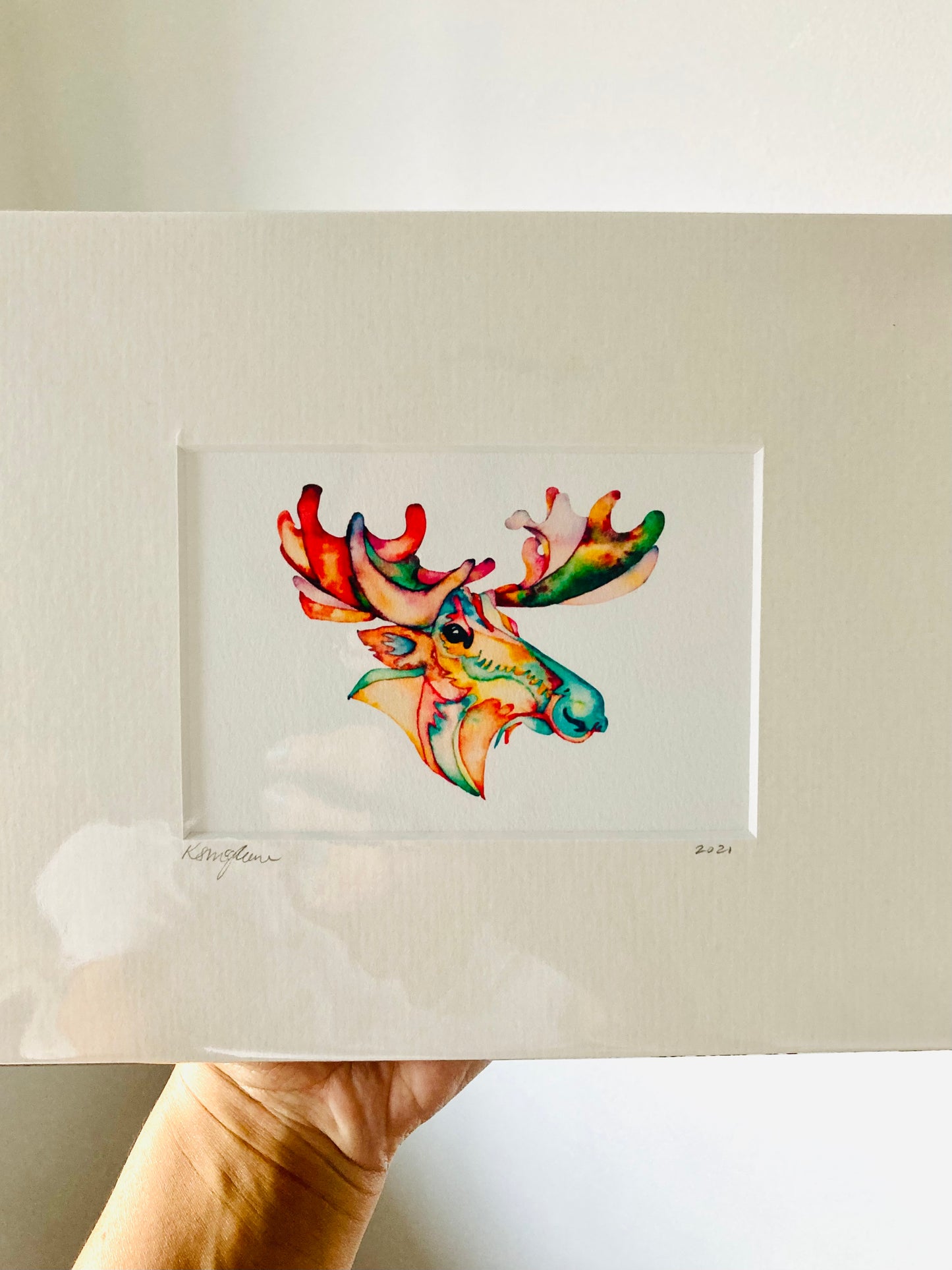 Mini Moose Fine Art Print *Seconds*