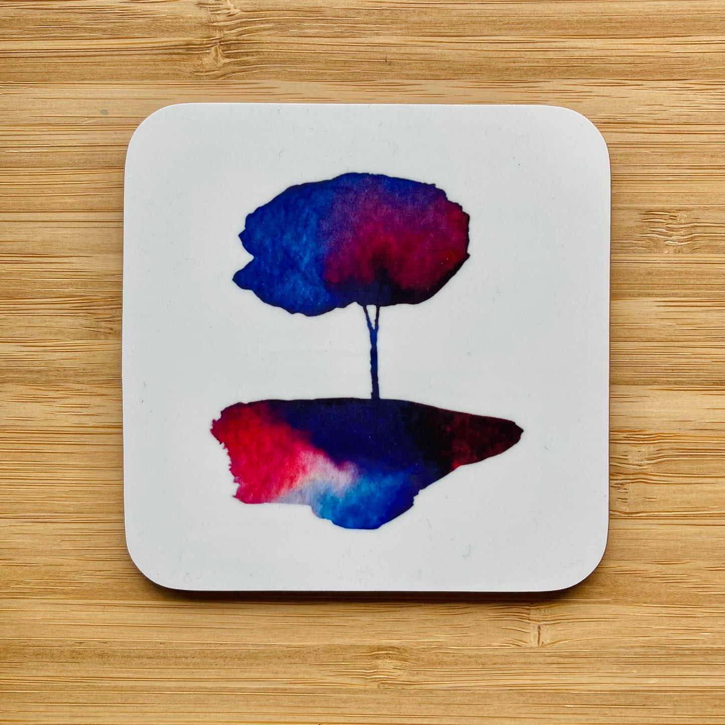 Watercolour Tree Coasters - Pack of 4