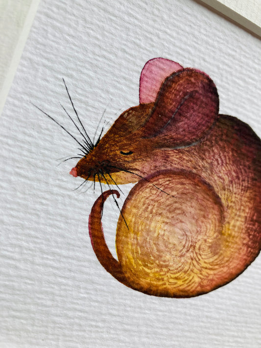 Little Mouse Watercolour Painting