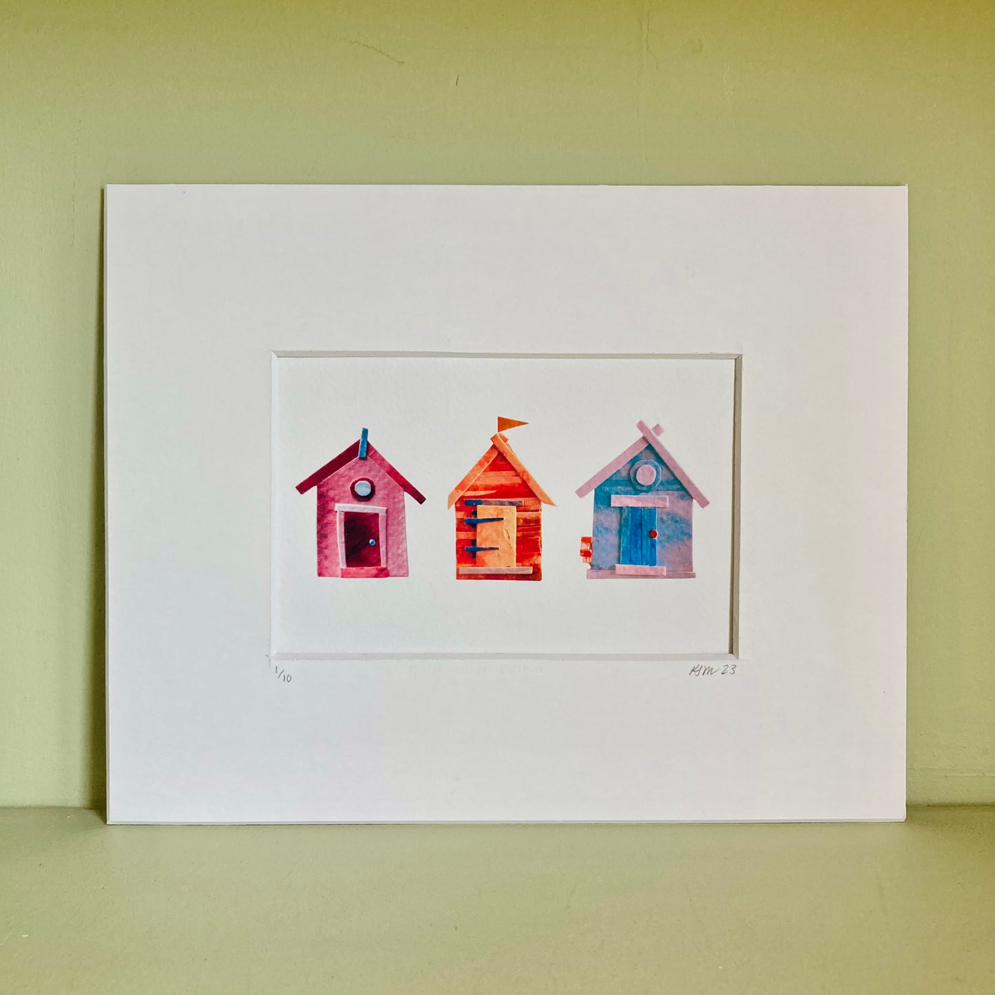 Beach Huts Limited Edition Print