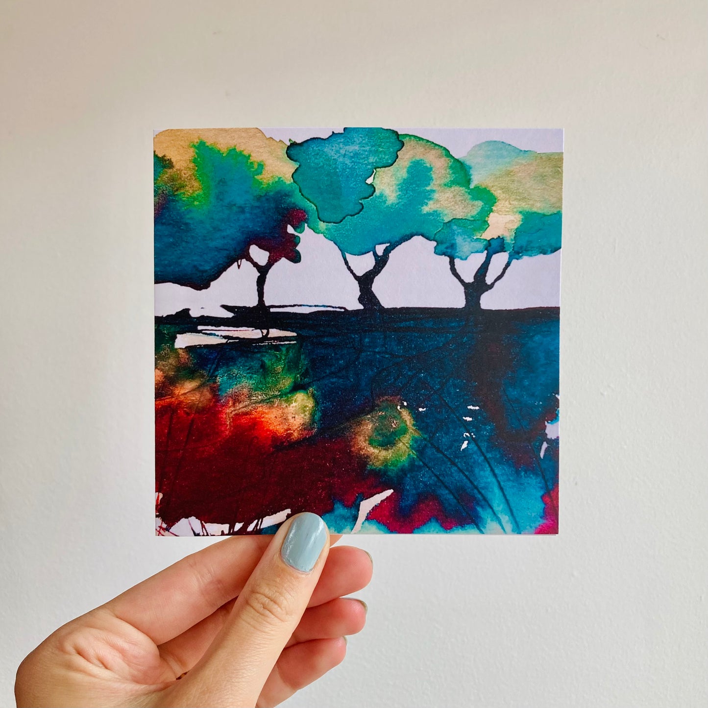‘Pathways’ Watercolour Greetings Card