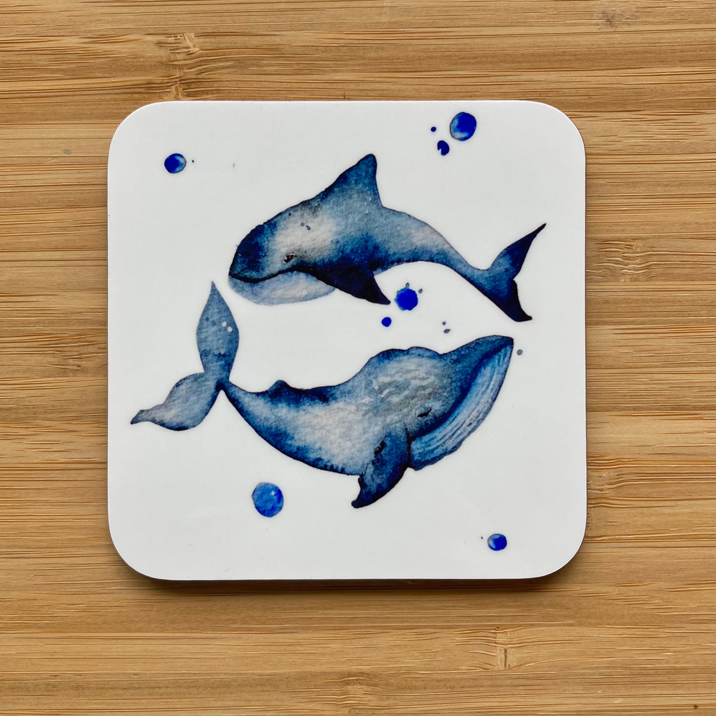 Watercolour Whales Coaster
