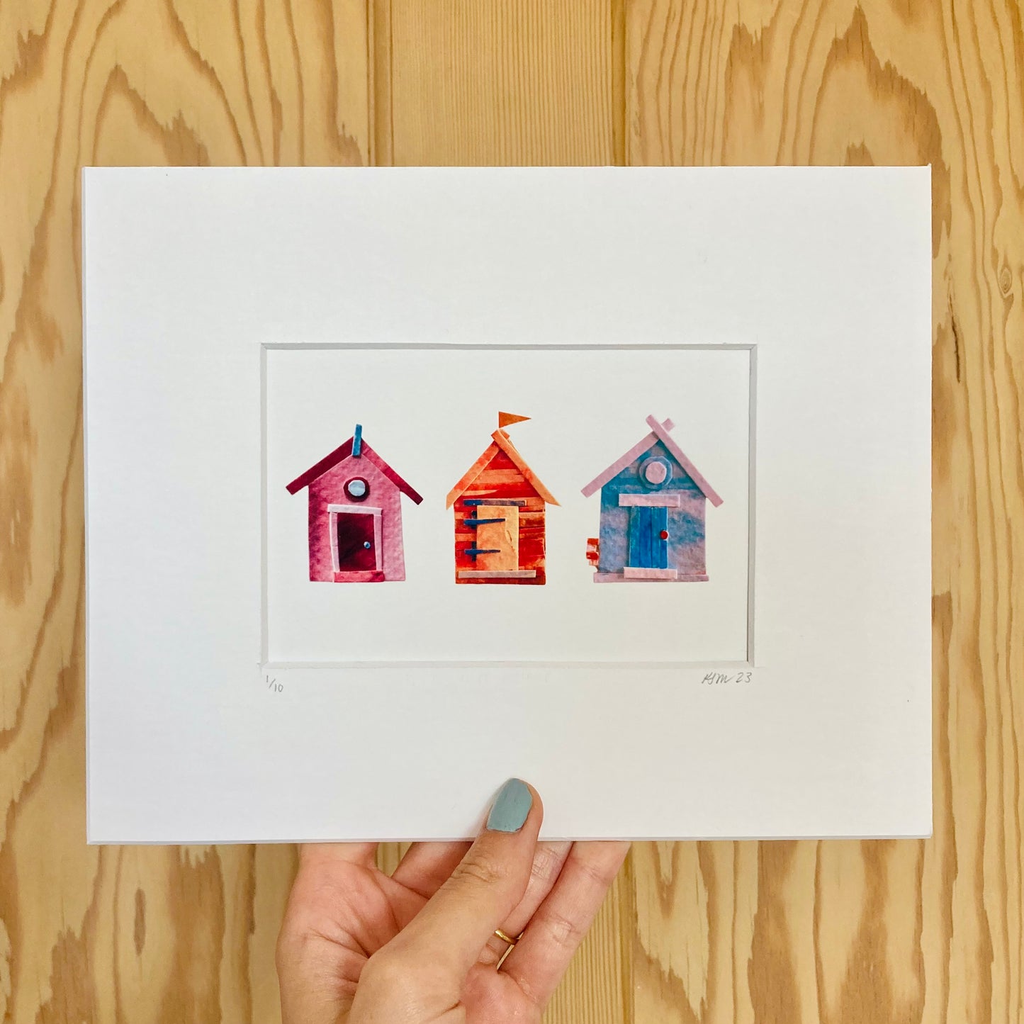 Beach Huts Limited Edition Print