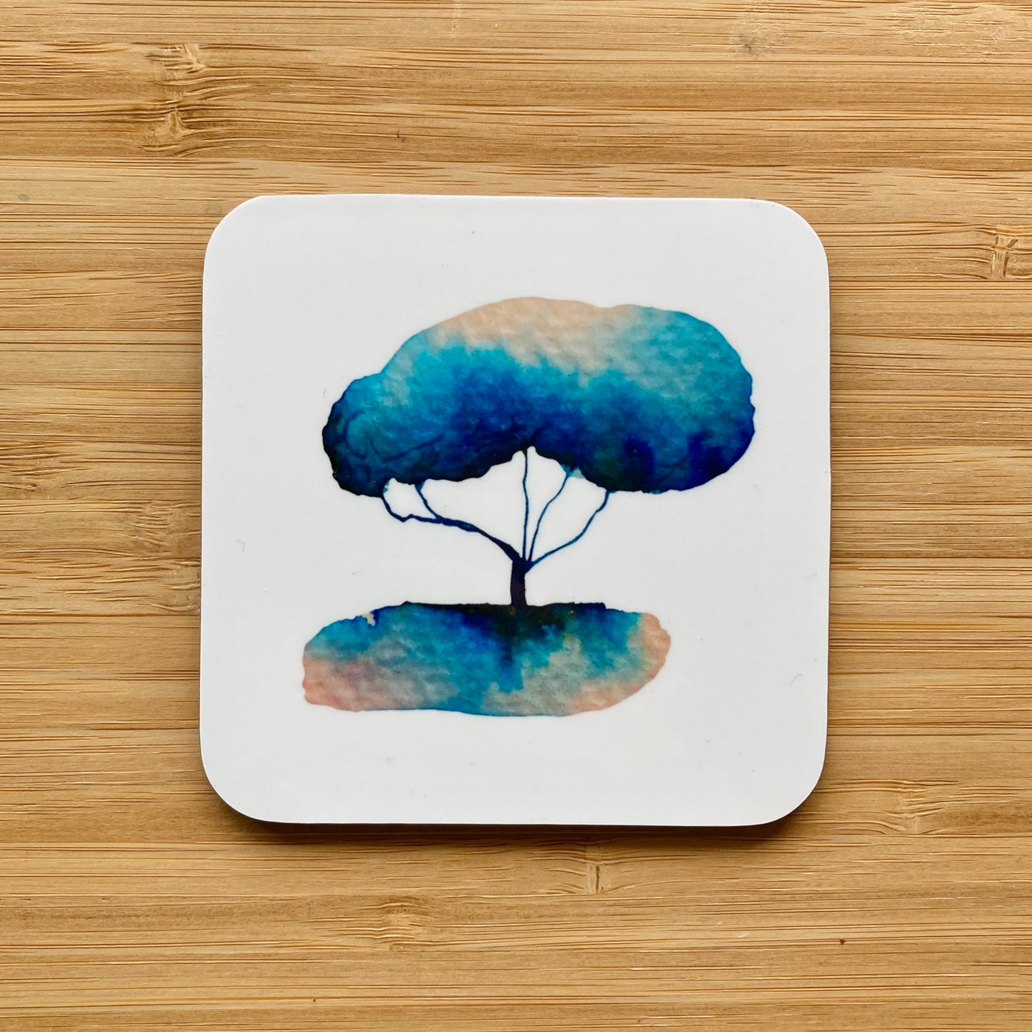 Watercolour Tree Coasters - Pack of 4