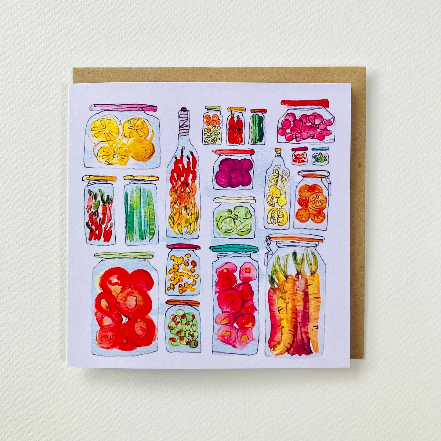 Pickle Jars Greetings Card