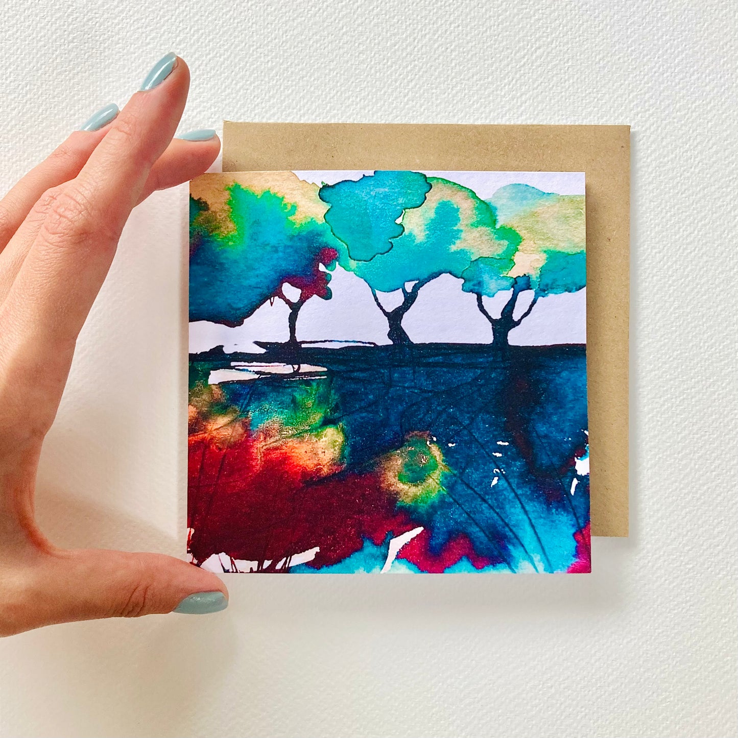 ‘Pathways’ Watercolour Greetings Card