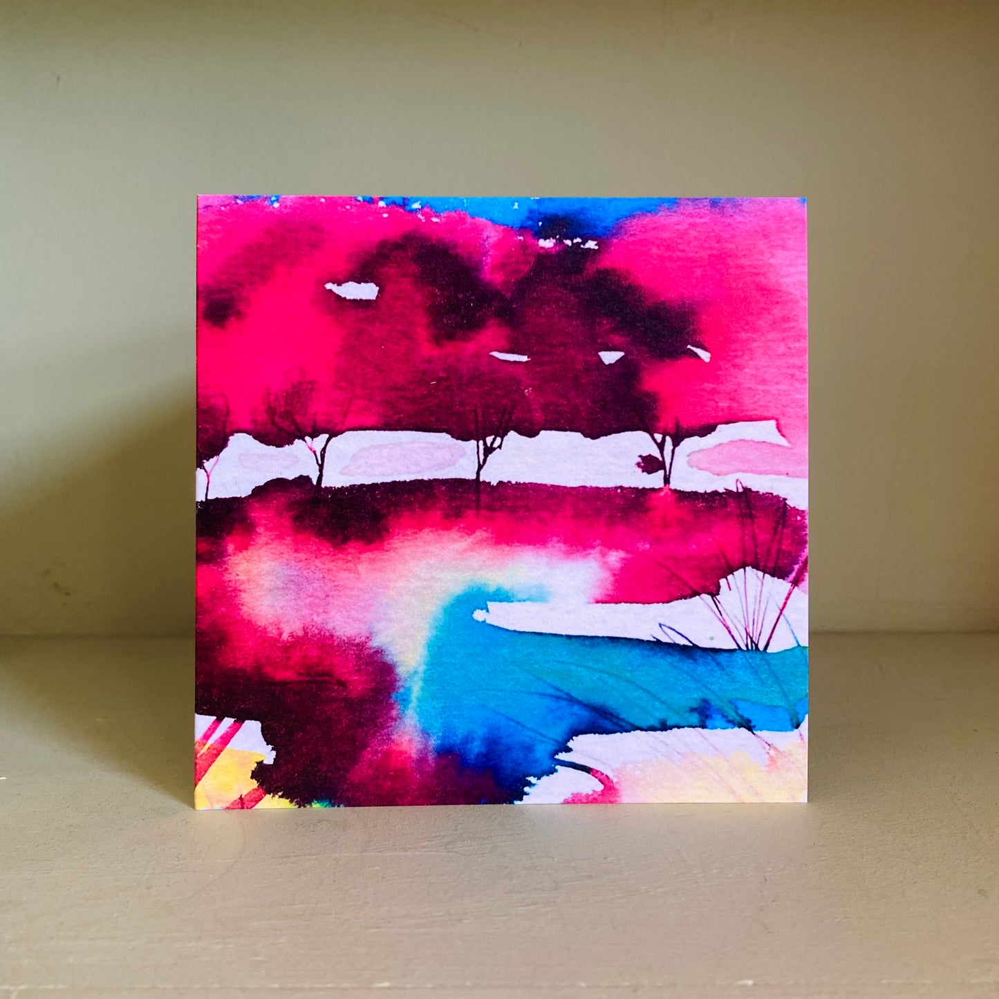 ‘Marshland’ Watercolour Greetings Card