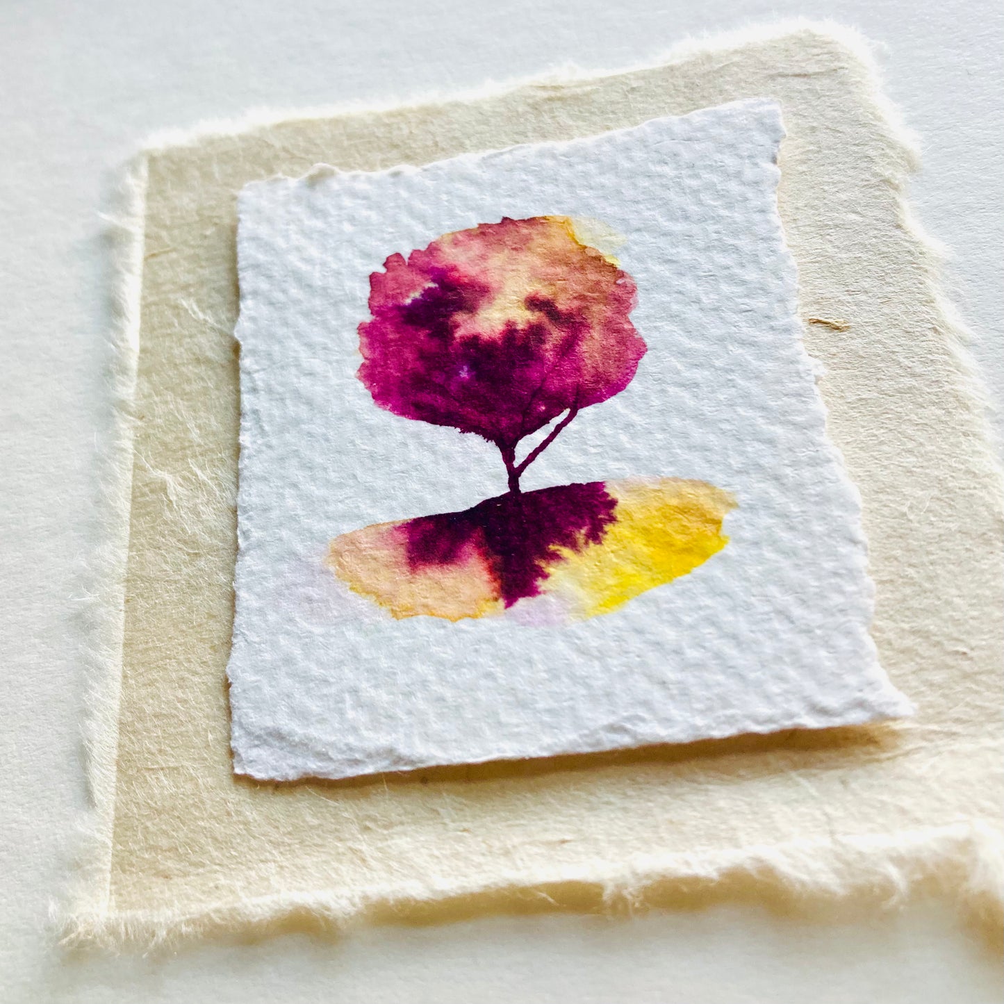 Tiny Tree #6 - Dappled Burgundy