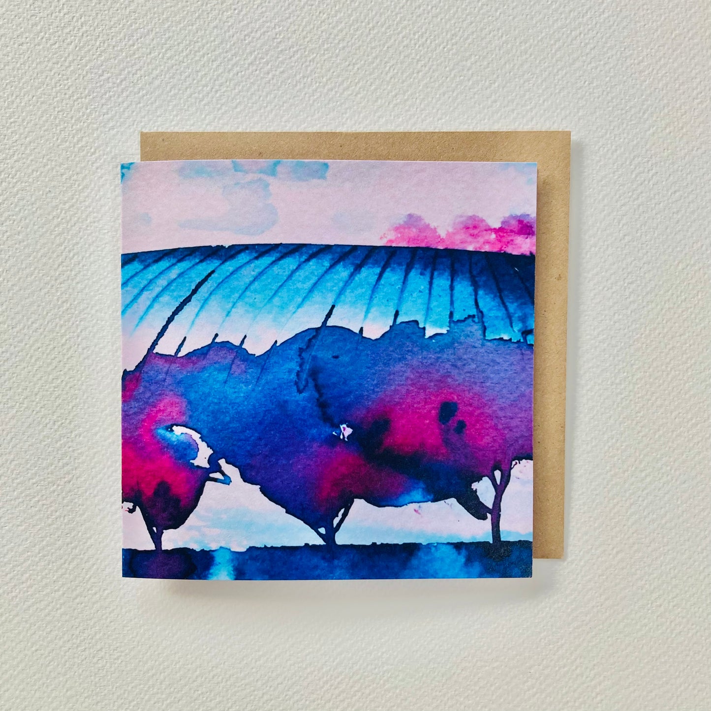 ‘Fenland Field II’ Watercolour Greetings Card