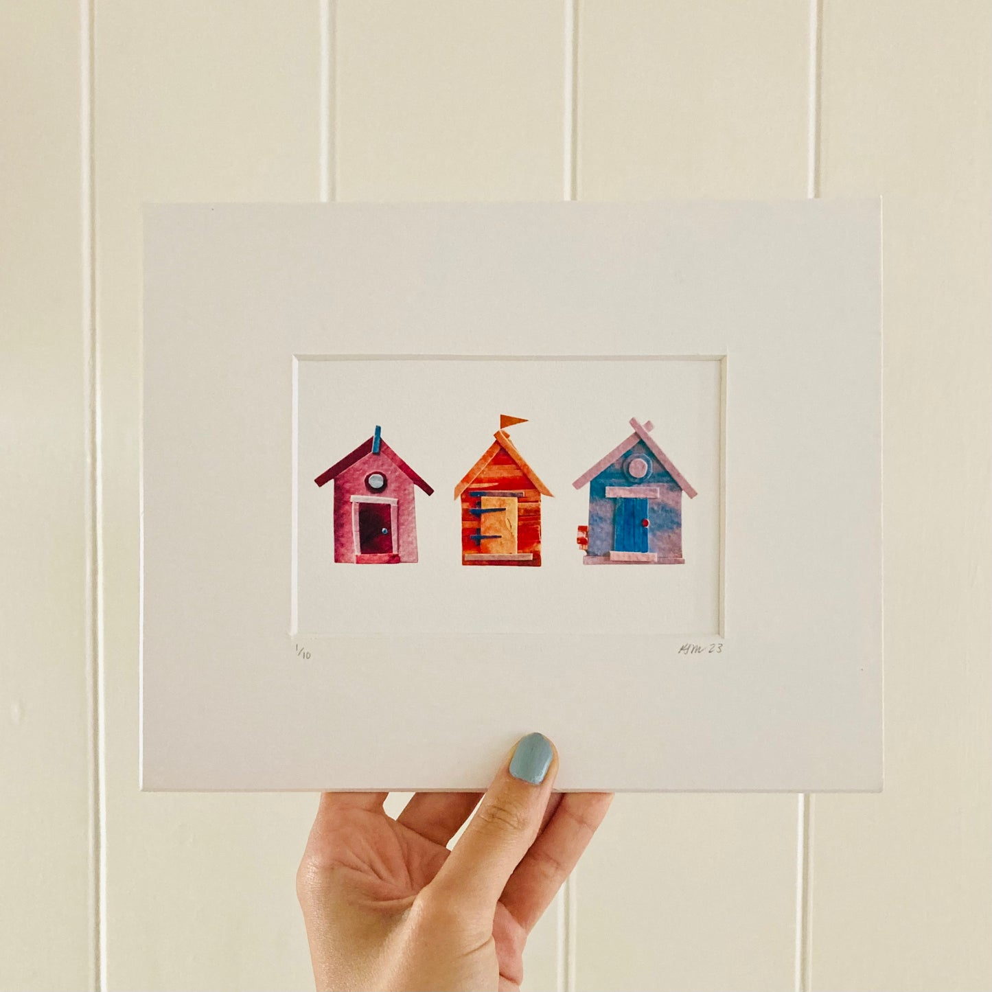 Beach Huts Limited Edition Print