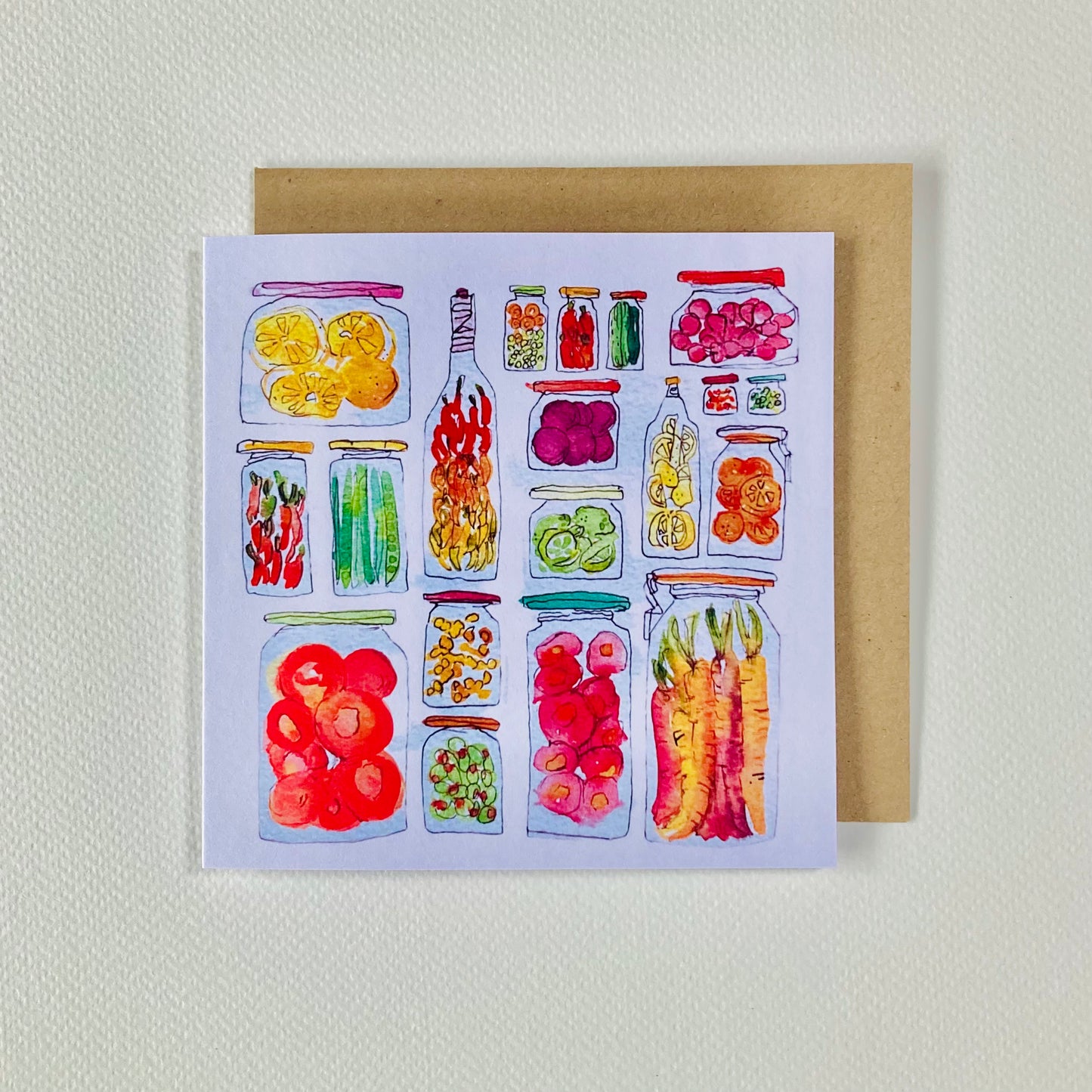 Pickle Jars Greetings Card