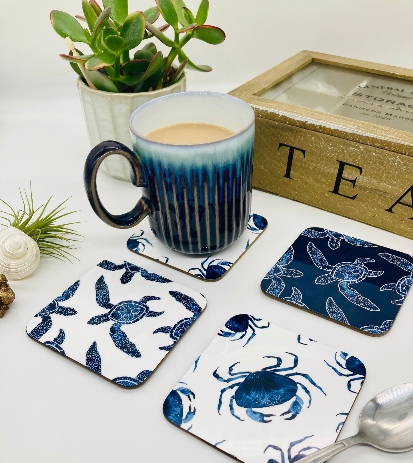 Sea Creature Coasters - Pack of 4