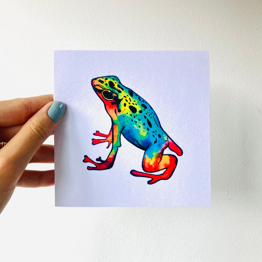 Dart Frog Greetings Card