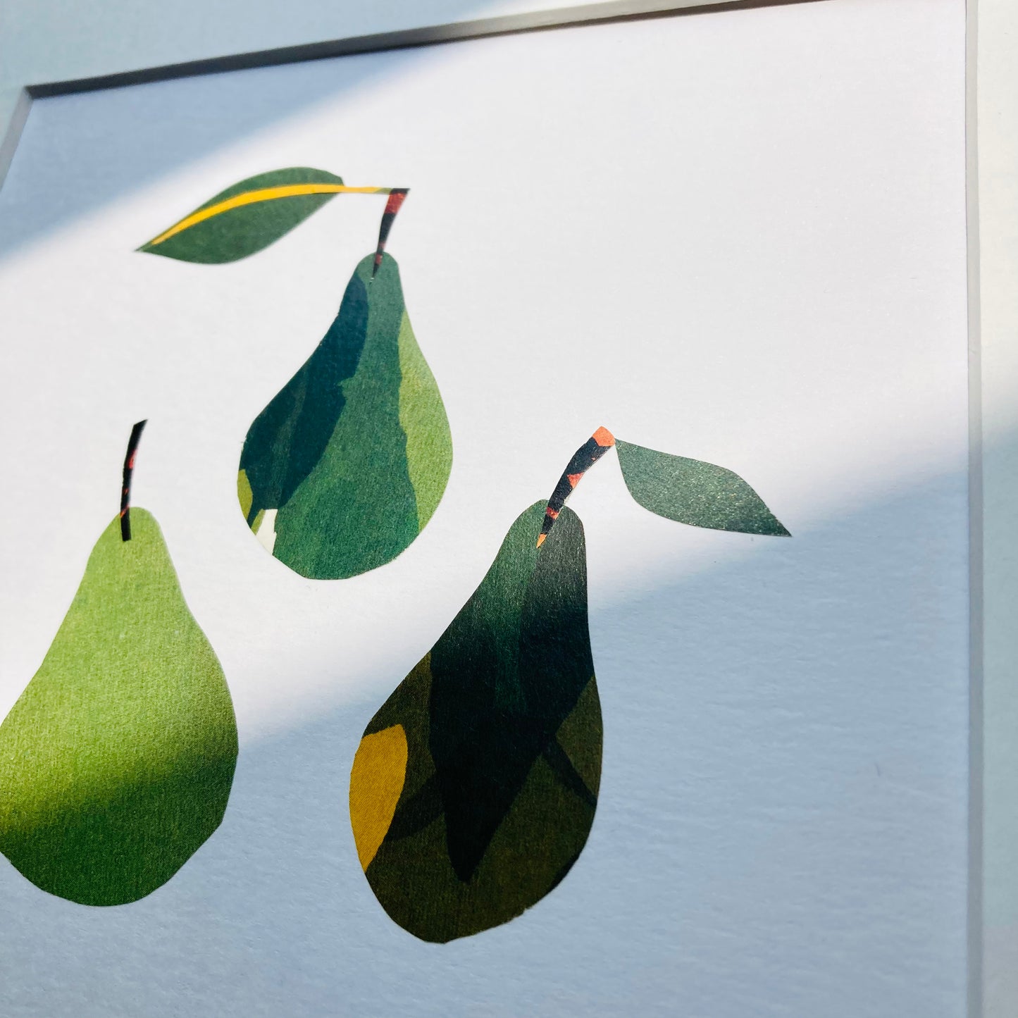 Three Pears Original Collage
