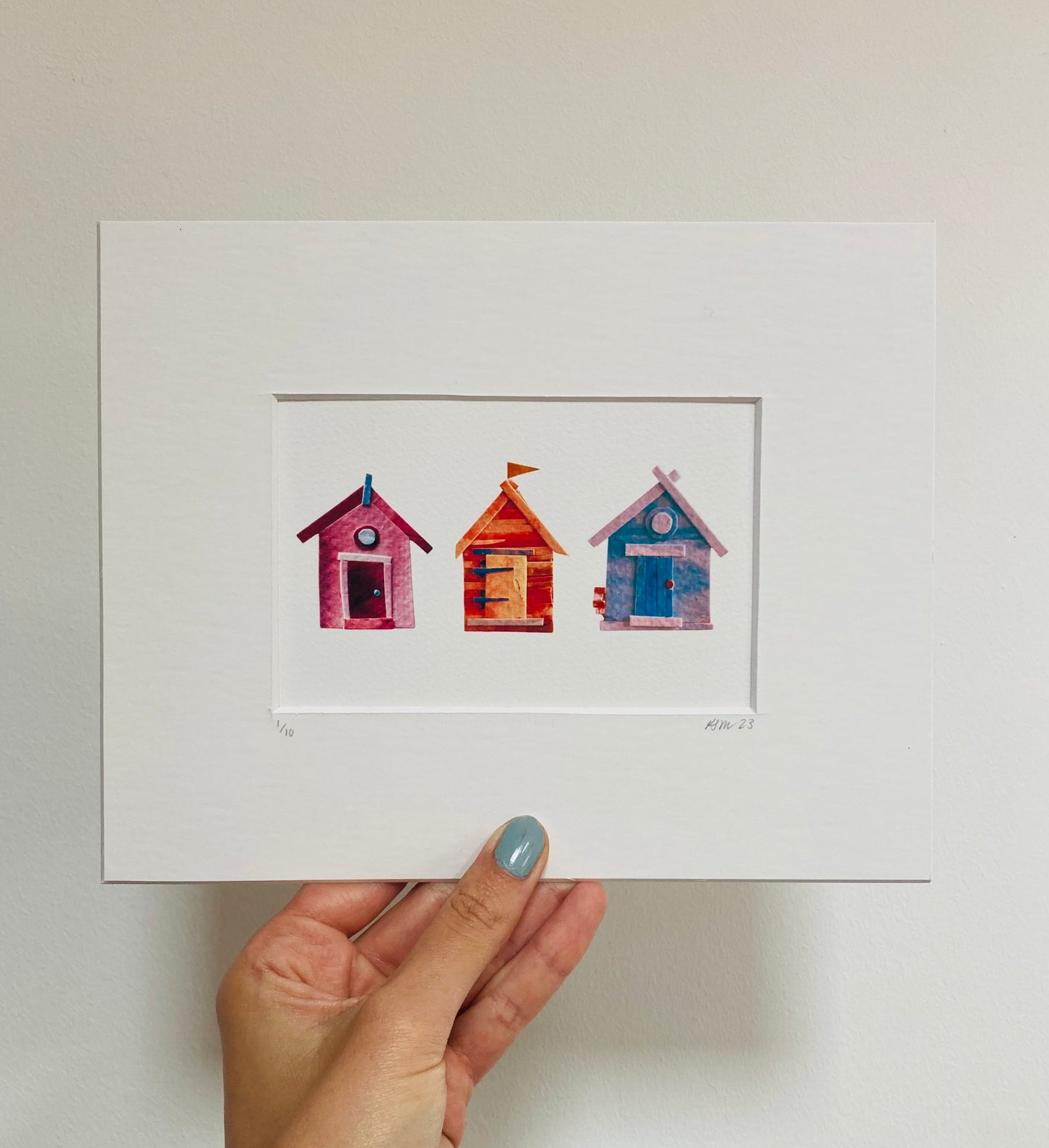 Beach Huts Limited Edition Print