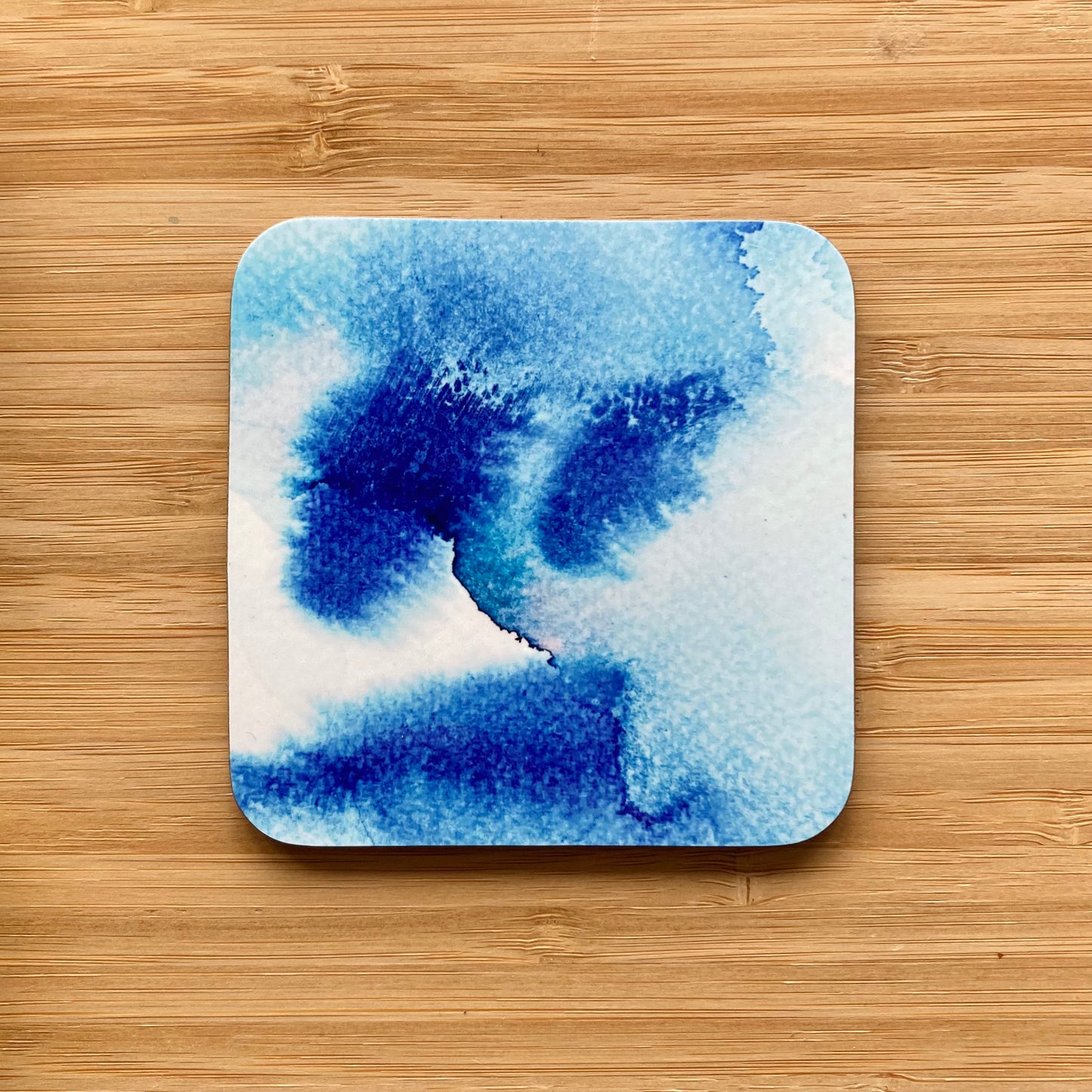 Norway Blue Watercolour Coasters - Pack of 4
