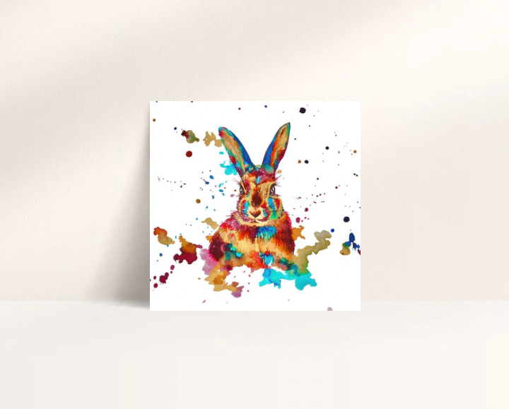 Watercolour Rabbit Card *Seconds*