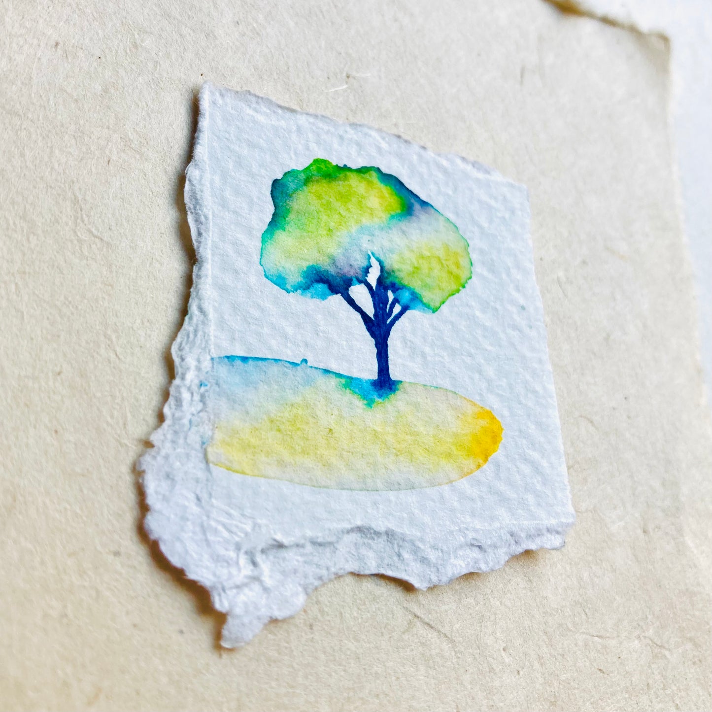 Tiny Tree #7 - Marble Green