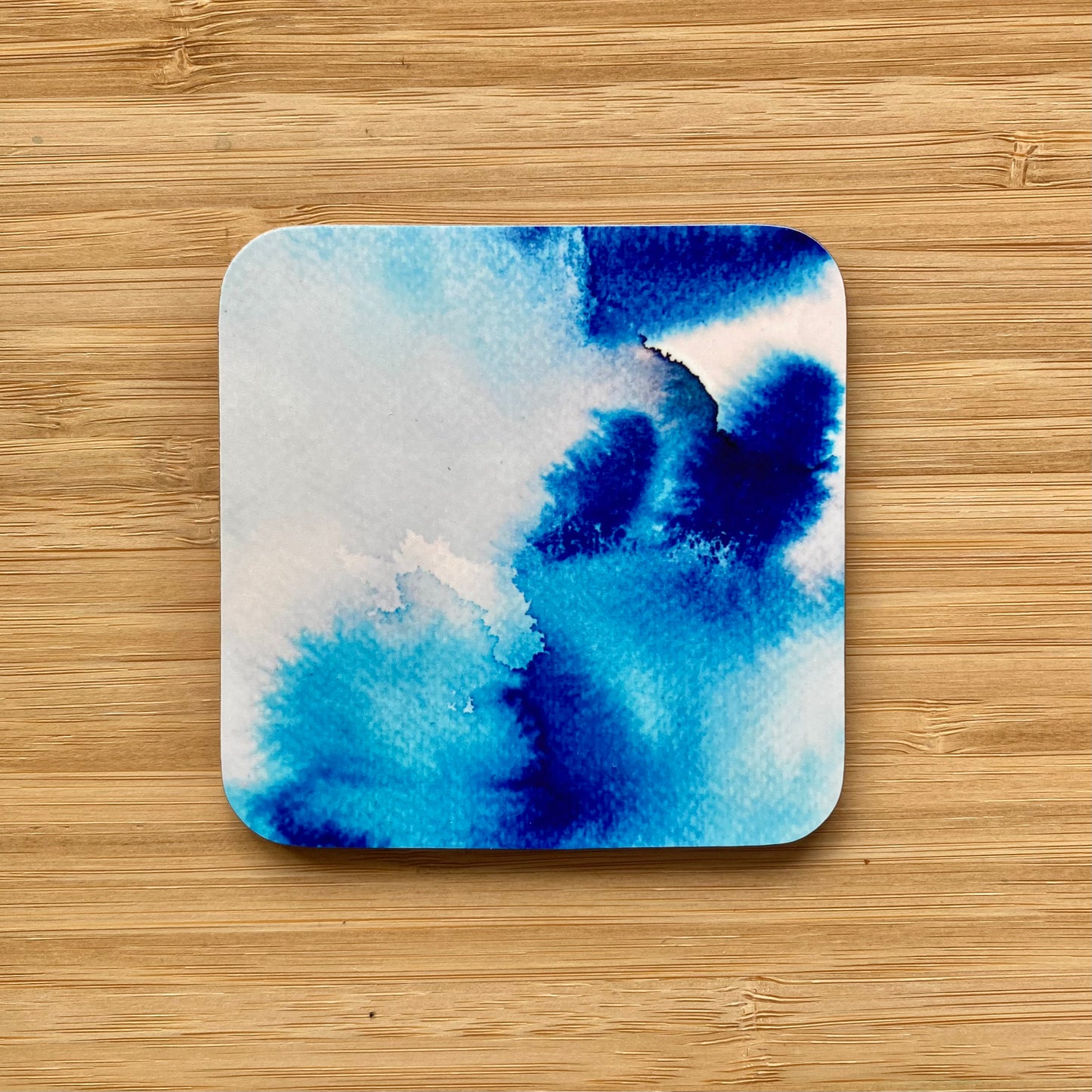 Norway Blue Watercolour Coasters - Pack of 4