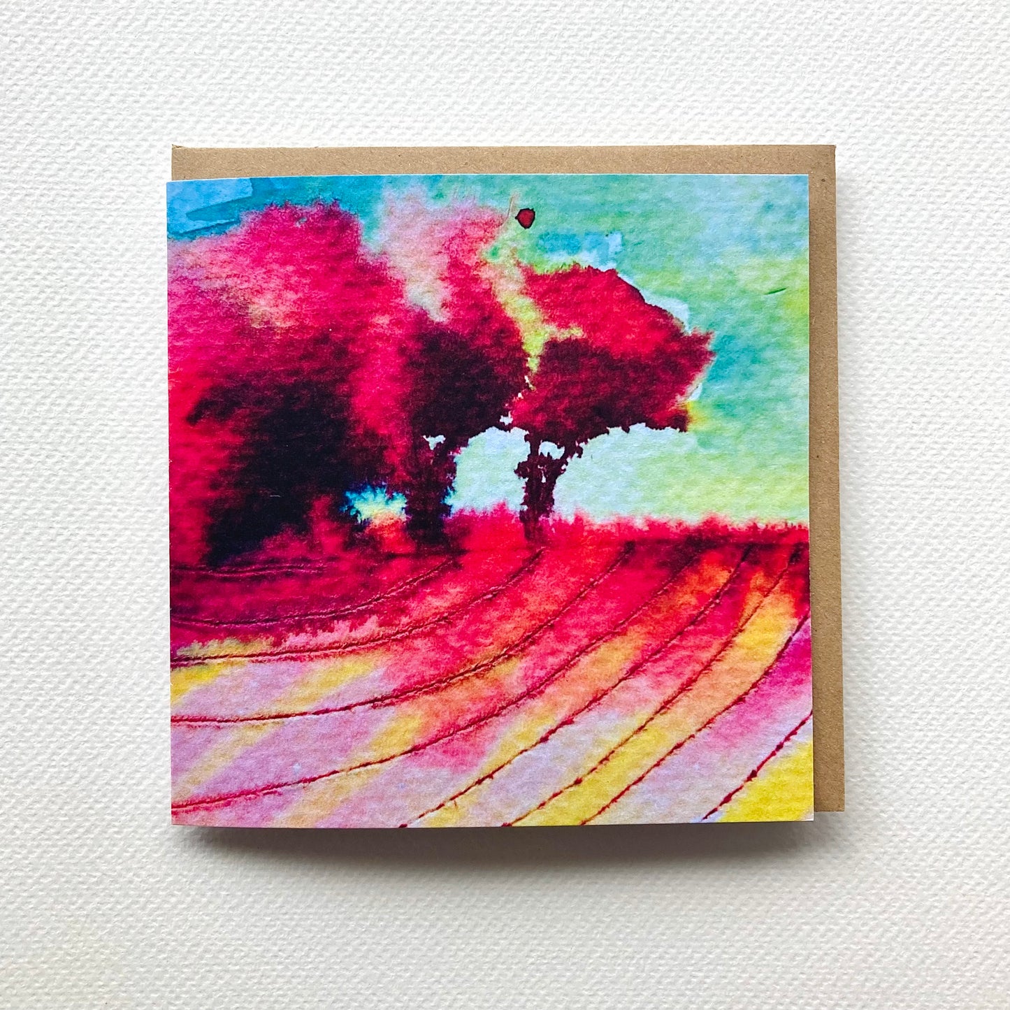 ‘Fenland Sunrise’ Watercolour Greetings Card