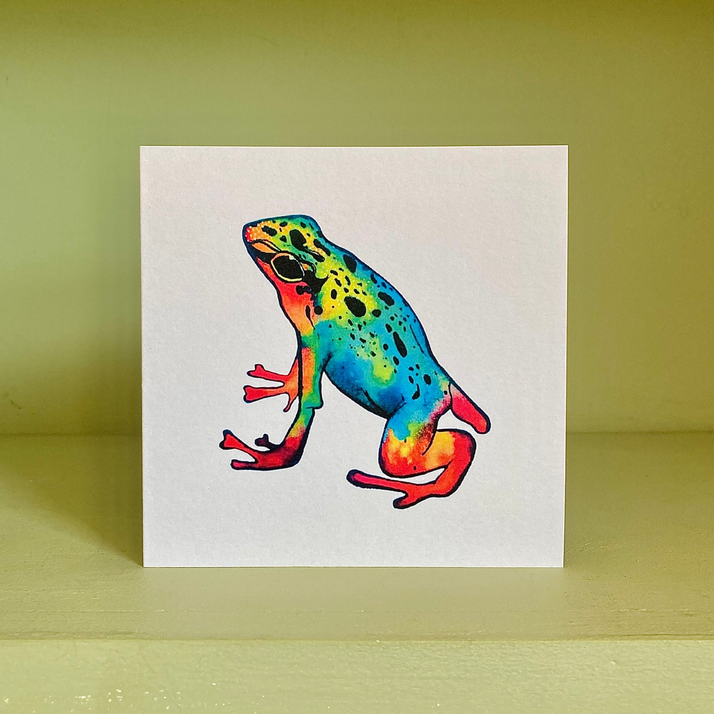 Dart Frog Greetings Card
