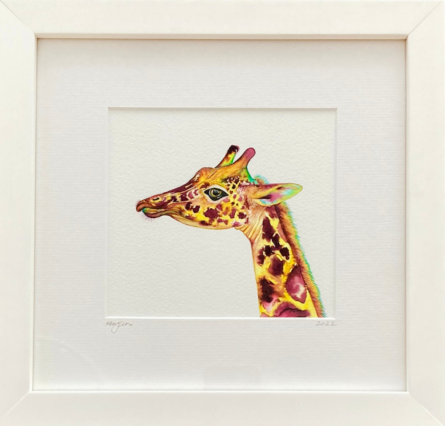 Mini Giraffe Watercolour Painting