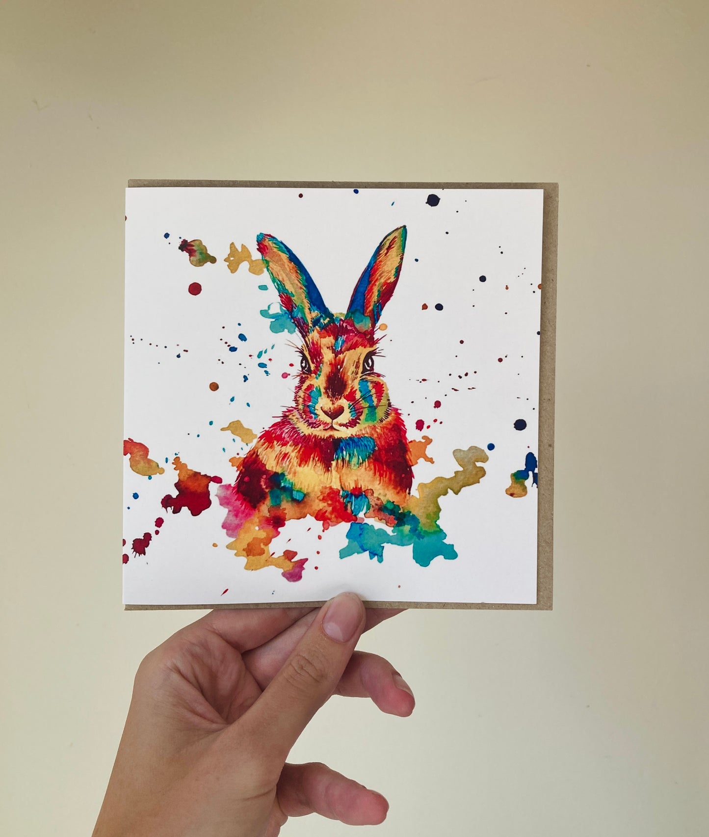 Watercolour Rabbit Card *Seconds*