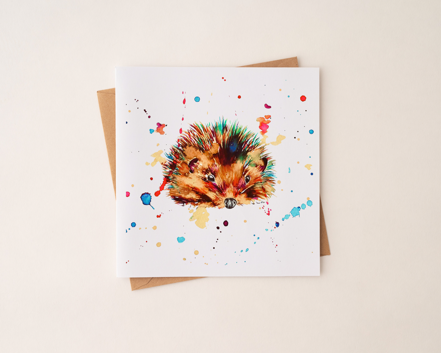 Watercolour Hedgehog Card *Seconds*