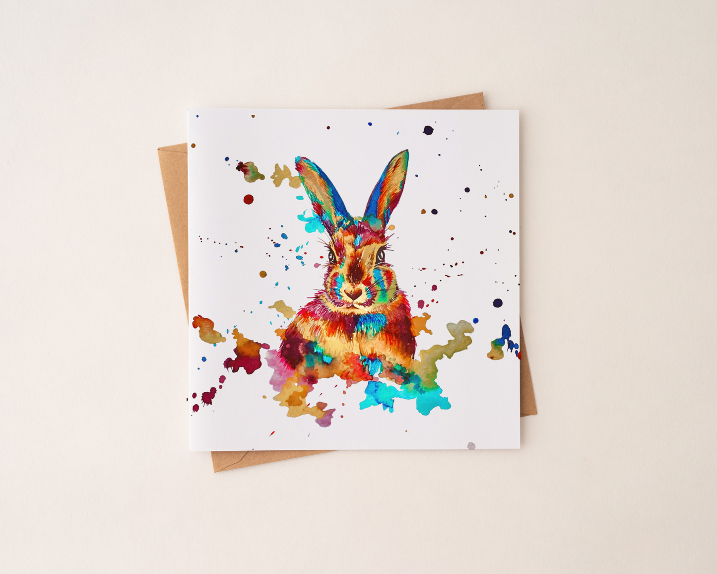 Watercolour Rabbit Card *Seconds*