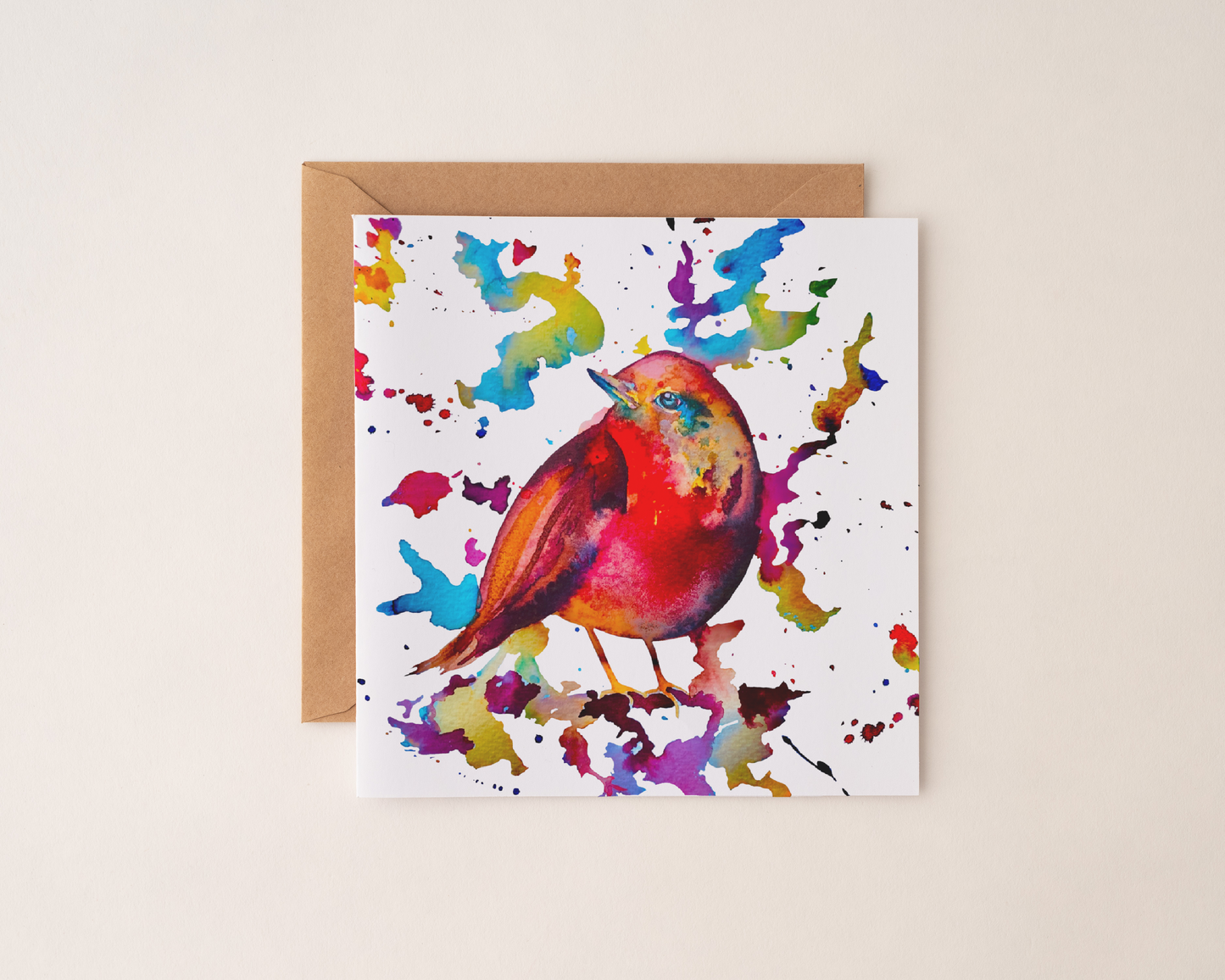 Watercolour Robin Card *Seconds*